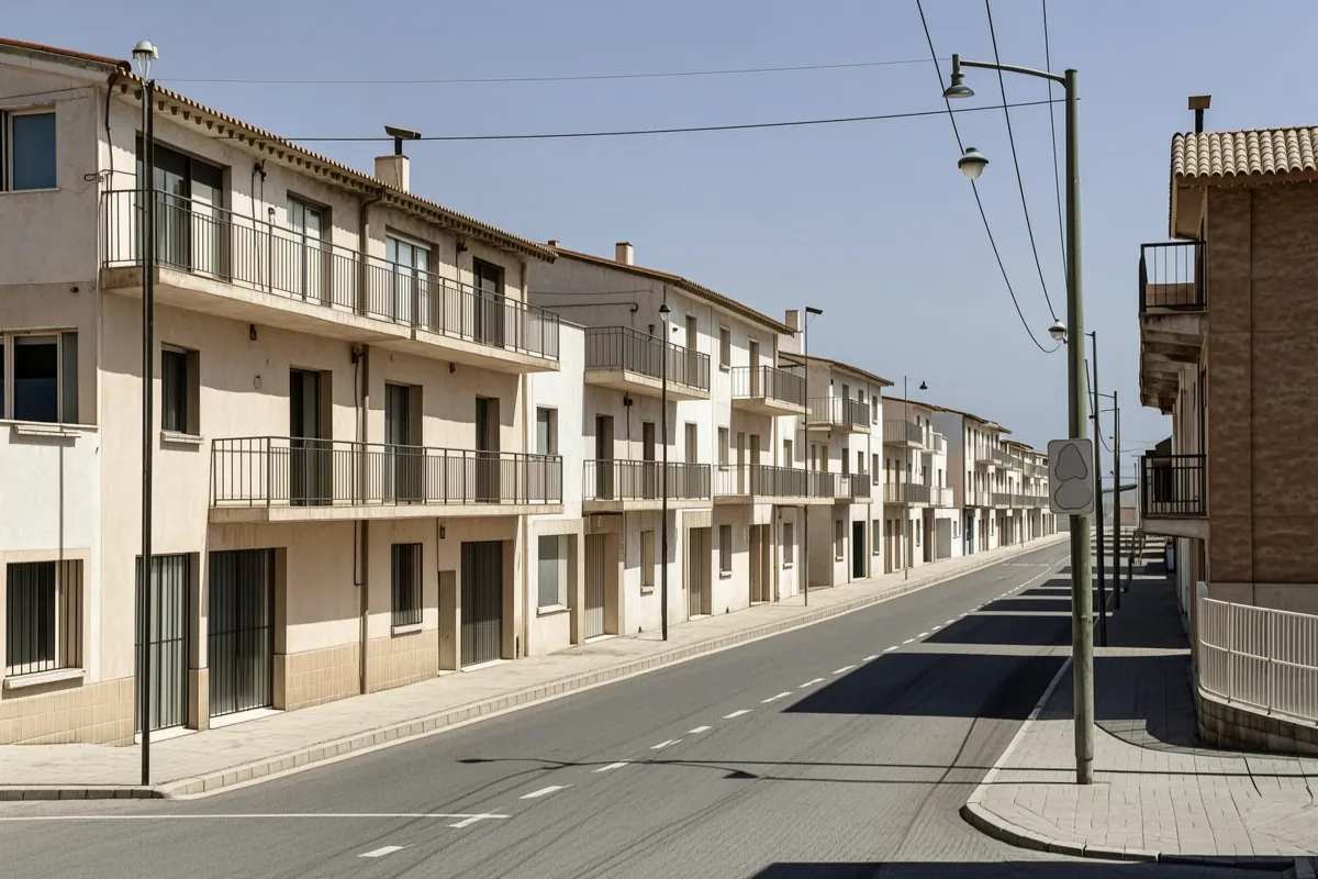 Calles y viviendas de Burriana